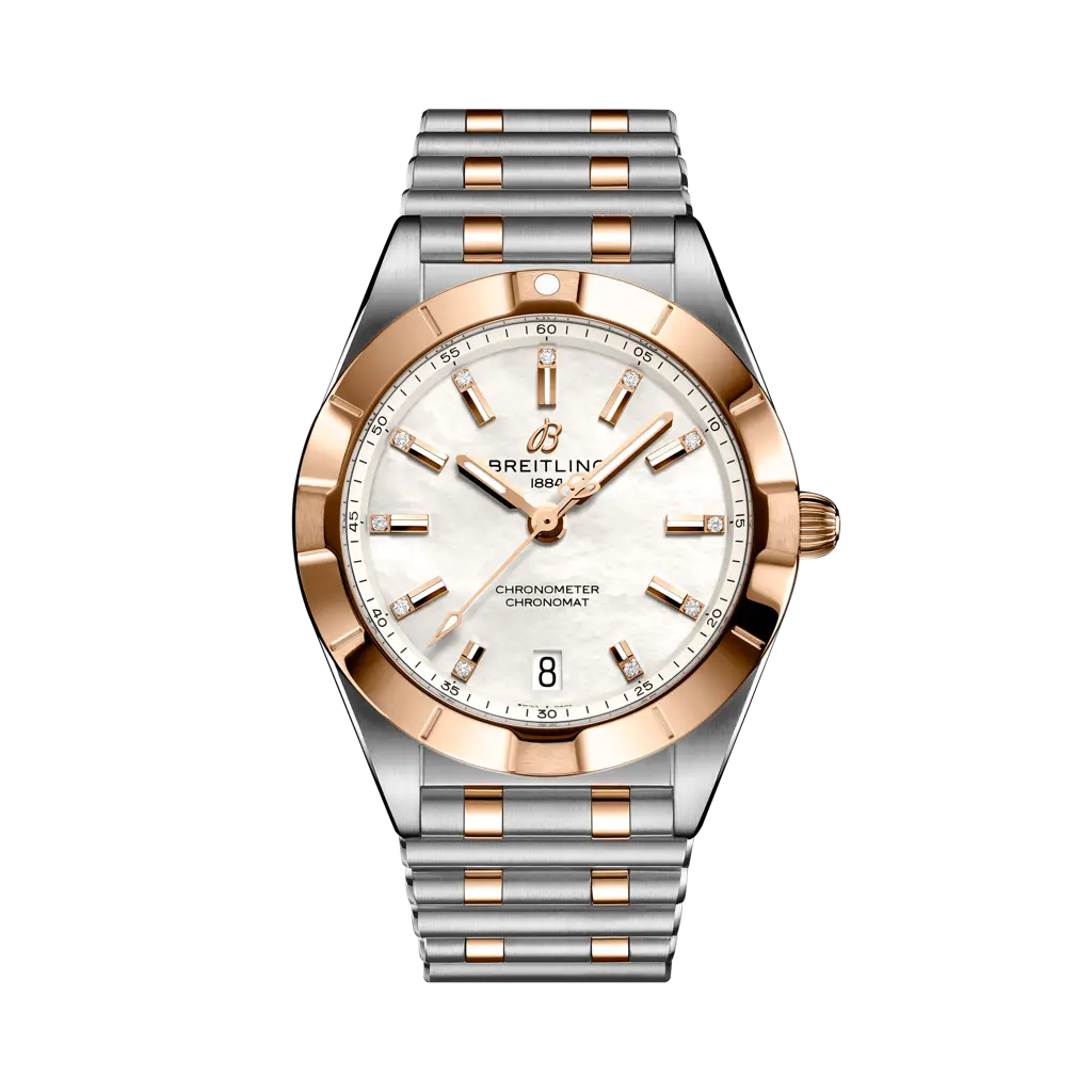 Breitling Chronomat 32mm White Dial Stainless Steel & 18K Red Gold Bracelet U77310101A2U1