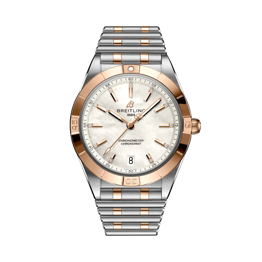 Breitling Chronomat Automatic 36 mm White Dial Stainless Steel & 18K Red Gold Bracelet U10380101A2U1