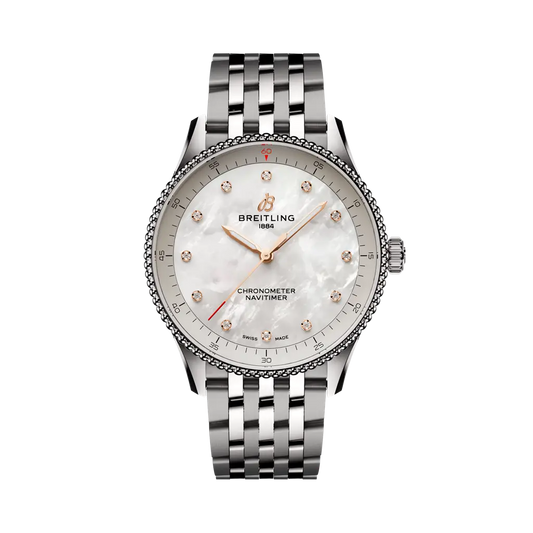 Breitling Navitimer 32 mm White Dial Stainless Steel Bracelet A77320E61A2A1
