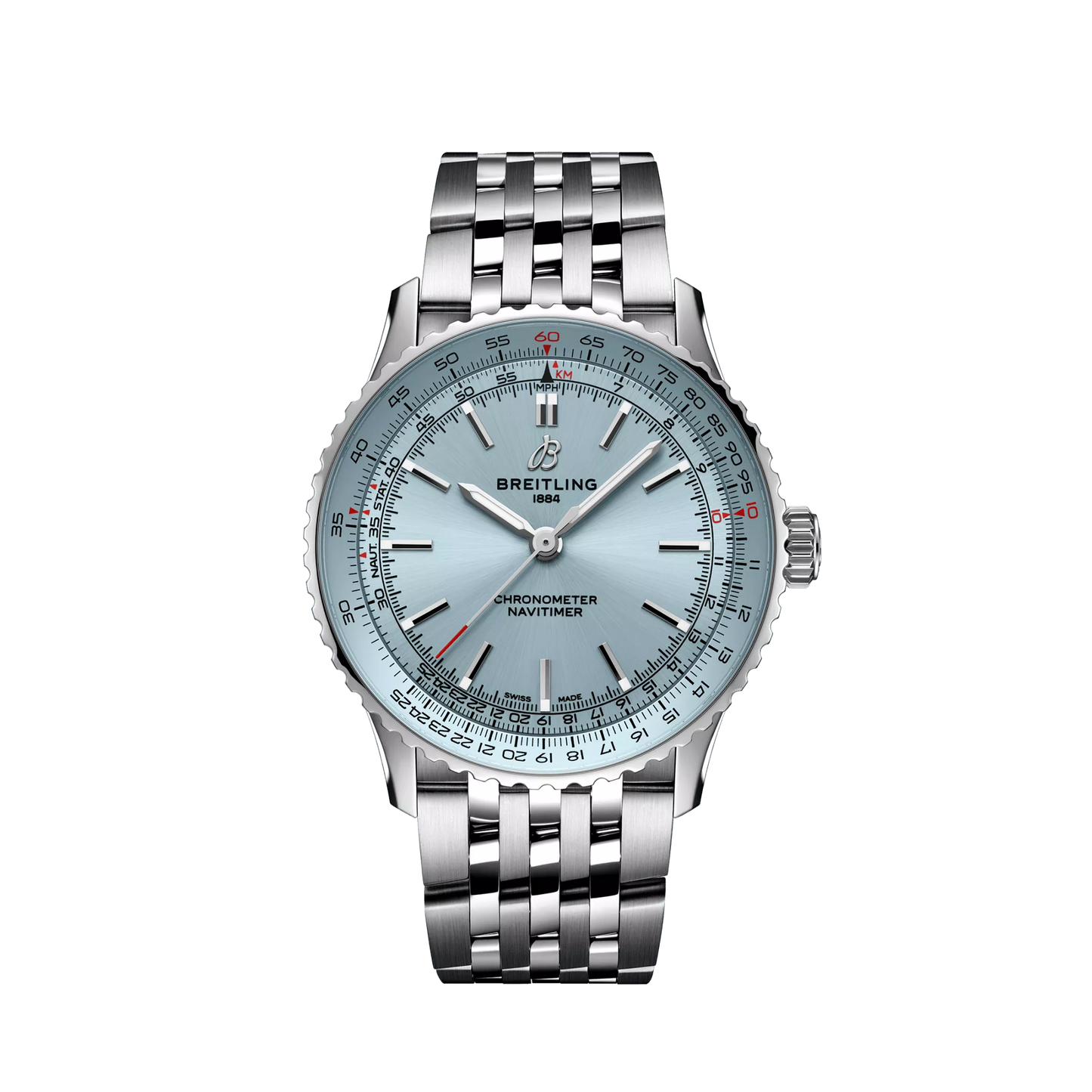 Breitling Navitimer Automatic 41 mm White Dial Stainless Steel Stainless Steel Bracelet A17329171C1A1