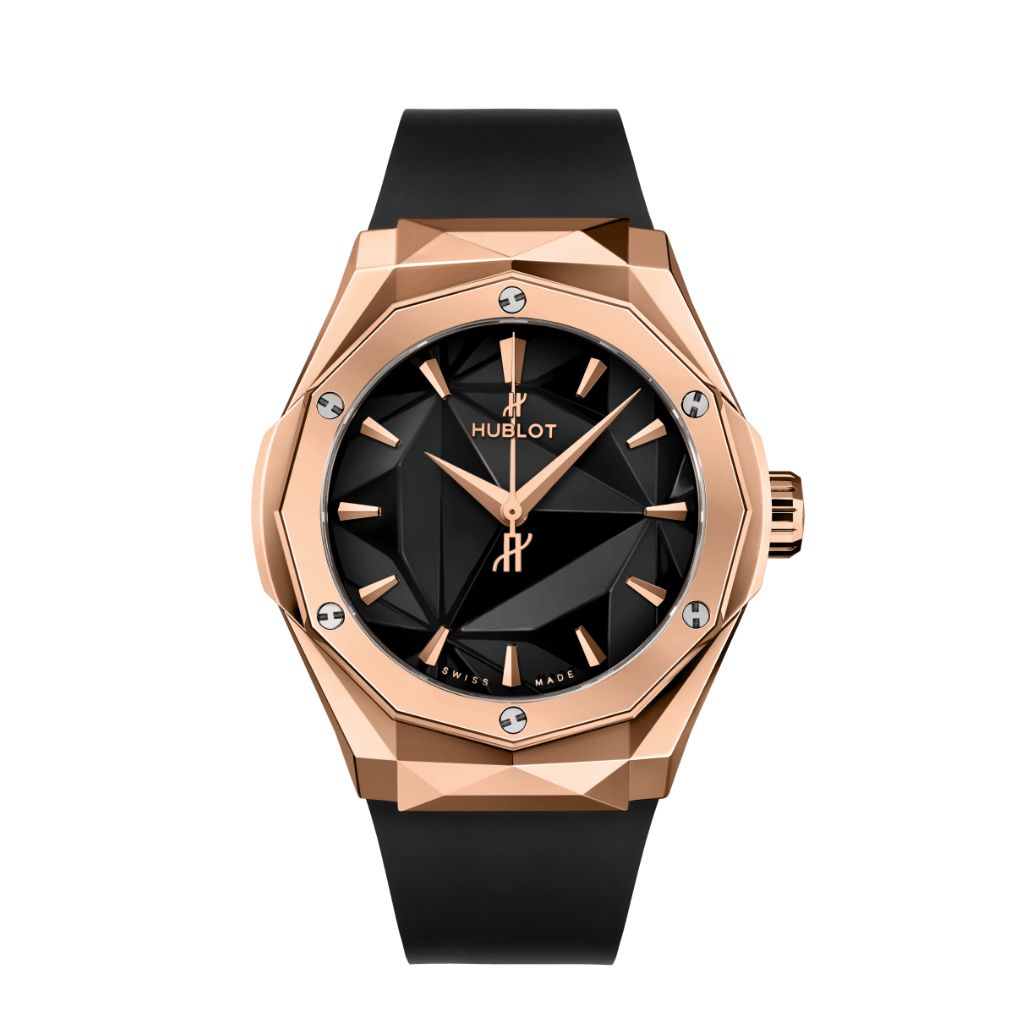 Hublot Classic Fusion Orlinski King Gold 40 mm Black Dial Polished 18K King Gold Rubber Strap 550.OS.1800.RX.ORL19