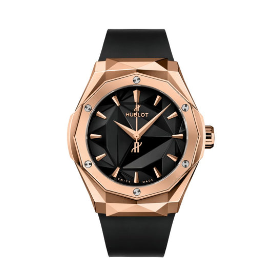 Hublot Classic Fusion Orlinski King Gold 40 mm Black Dial Polished 18K King Gold Rubber Strap 550.OS.1800.RX.ORL19