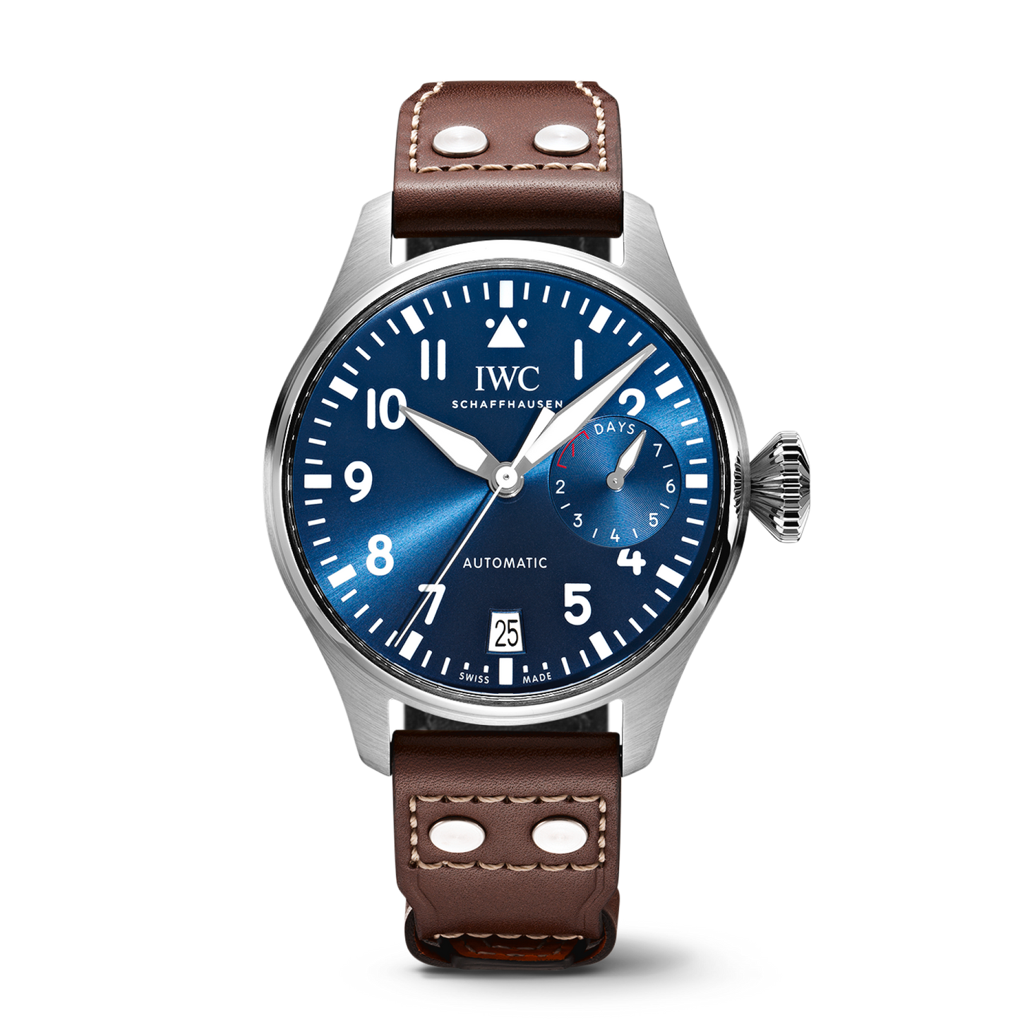 IWC Schaffhausen Big Pilot’s Watch Edition “Le Petit Prince” 46.2  mm Blue  Dial Stainless Steel Brown    Strap IW501002