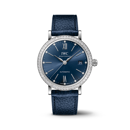 IWC Schaffhausen Portofino Automatic 37 mm Blue Dial Stainless Steel Blue   Strap IW658602
