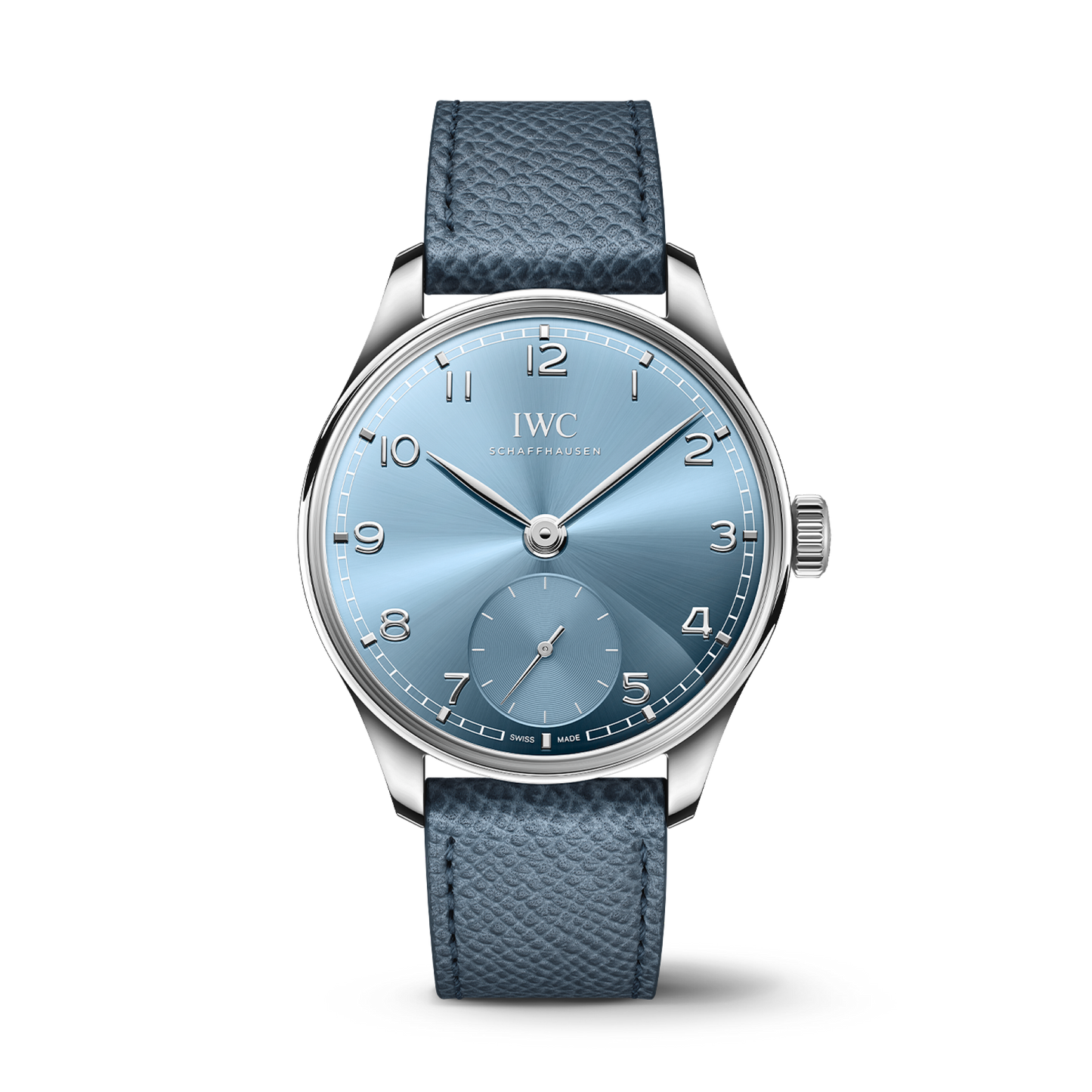 IWC Schaffhausen Portugieser Automatic 40 mm Blue Dial 18k White Gold Light Blue   Strap IW358402