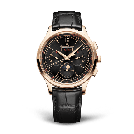 Jaeger-LeCoultre Master Control Chronograph Calendar 40 mm Black Dial Pink Gold   Leather Strap Q413257J