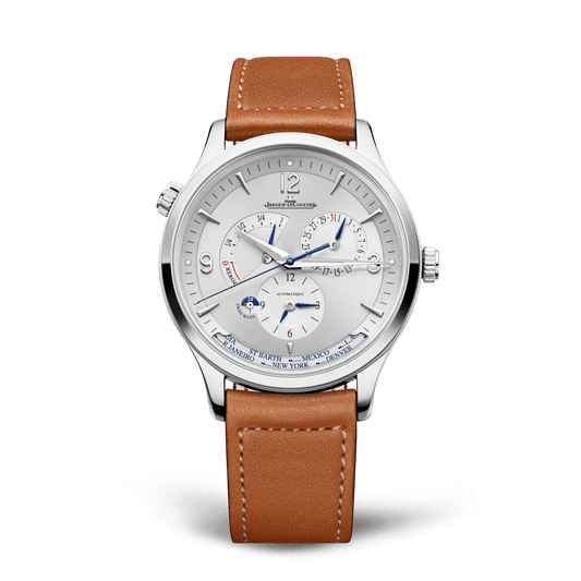 Jaeger-LeCoultre Master Control Geographic 40 mm Silvered Grey Dial Stainless Steel   Leather Strap Q4128420