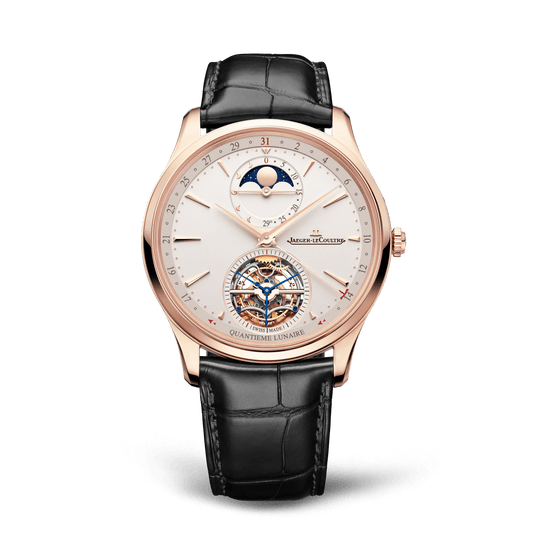 Jaeger-LeCoultre Master Ultra Thin Tourbillon Moon 41.5 mm Beige Dial Pink Gold   Leather Strap Q169242J