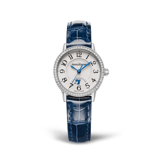 Jaeger-LeCoultre Rendez-Vous Classic Night & Day 29 mm Silvered Grey Dial with Diamonds Stainless Steel   Leather Strap Q3468430