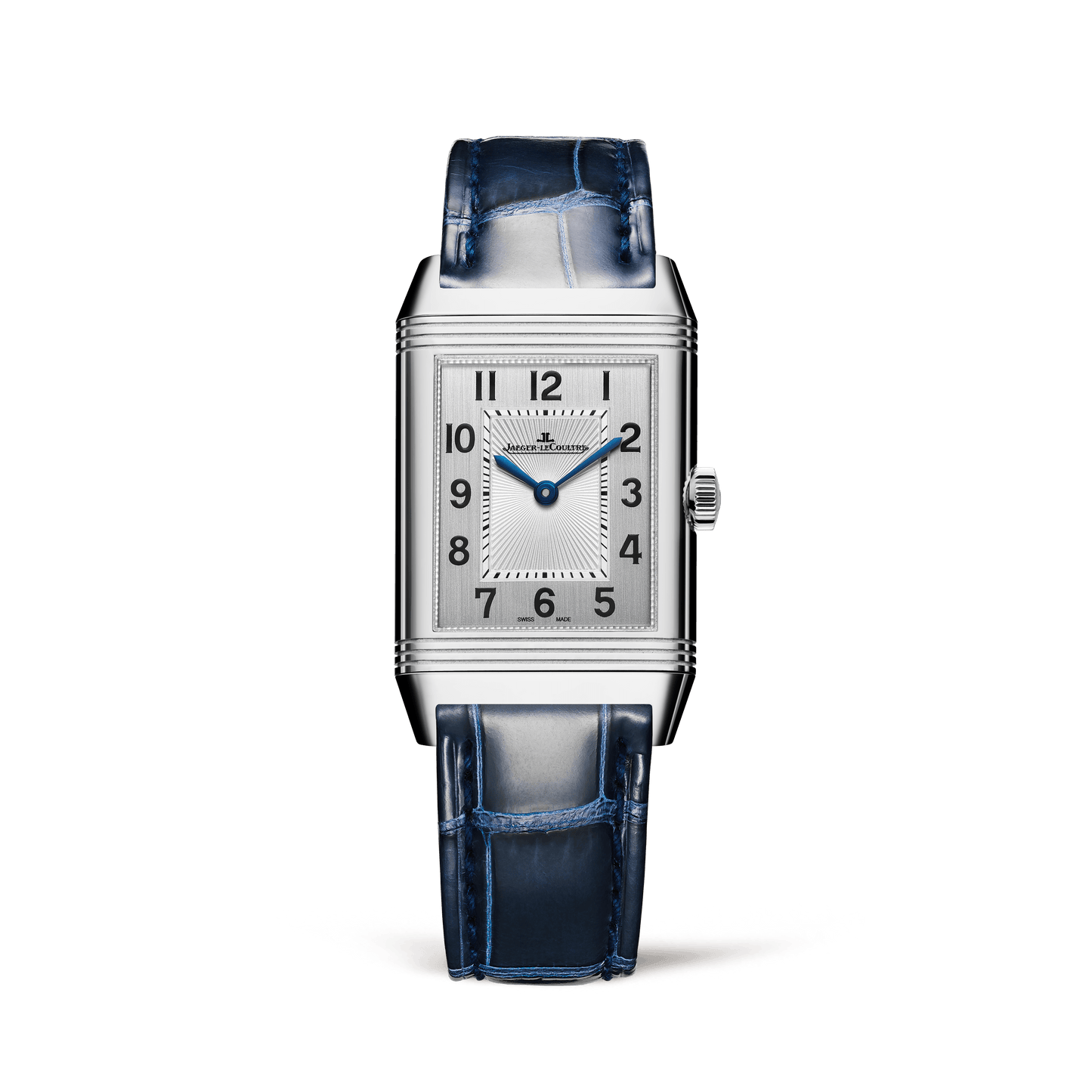 Jaeger-LeCoultre Reverso Classic Duetto 40 x 24 mm Silvered Grey Dial Stainless Steel   Leather Strap Q2588422