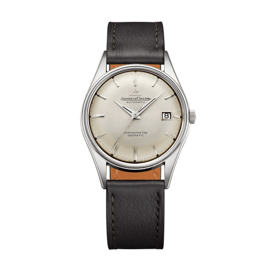 Jaeger-LeCoultre THE COLLECTIBLES Geomatic 36 mm Silvered Grey Dial Stainless Steel   Leather Strap QVE39801