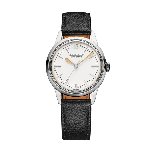 Jaeger-LeCoultre THE COLLECTIBLES Geophysic 35 mm White Dial Stainless Steel   Leather Strap QVE16801