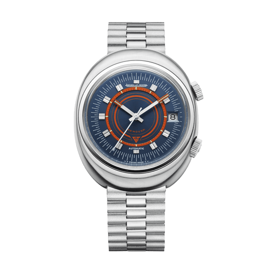 Jaeger-LeCoultre THE COLLECTIBLES Memovox Speed Beat GT 39 x 46.60 mm Blue Dial Stainless Steel Bracelet QVE873GT