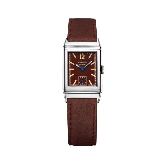 Jaeger-LeCoultre THE COLLECTIBLES Reverso Small Seconds 39 x 21 mm Toffee Brown Dial Stainless Steel   Leather Strap QV020101
