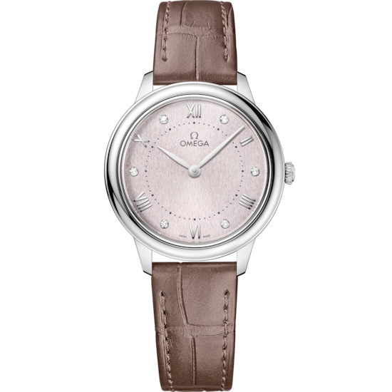 Omega De Ville Prestige 30 mm Silver Dial with Diamonds Stainless Steel Strap 434.13.30.60.52.001