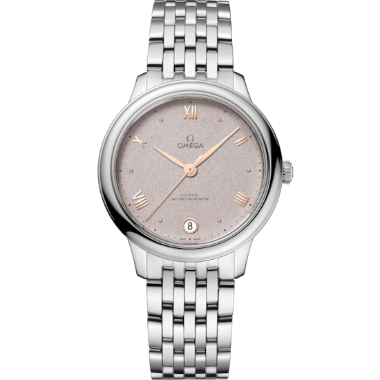 Omega De Ville Prestige 34 mm Grey Dial Stainless Steel Bracelet 434.10.34.20.02.002