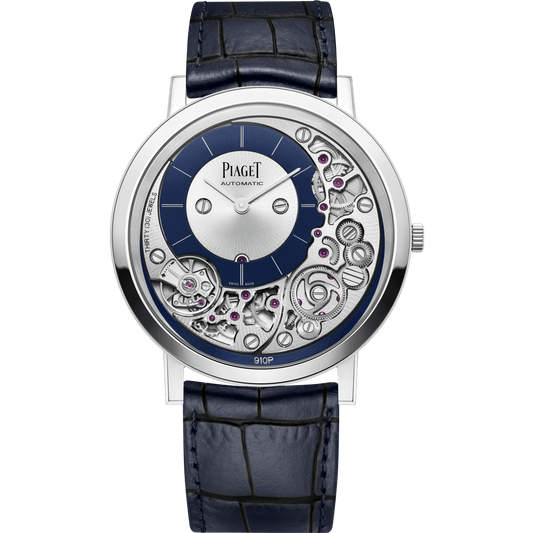Piaget Altiplano Ultimate Automatic watch 41 mm Silver Dial 18K White Gold   Strap G0A45123