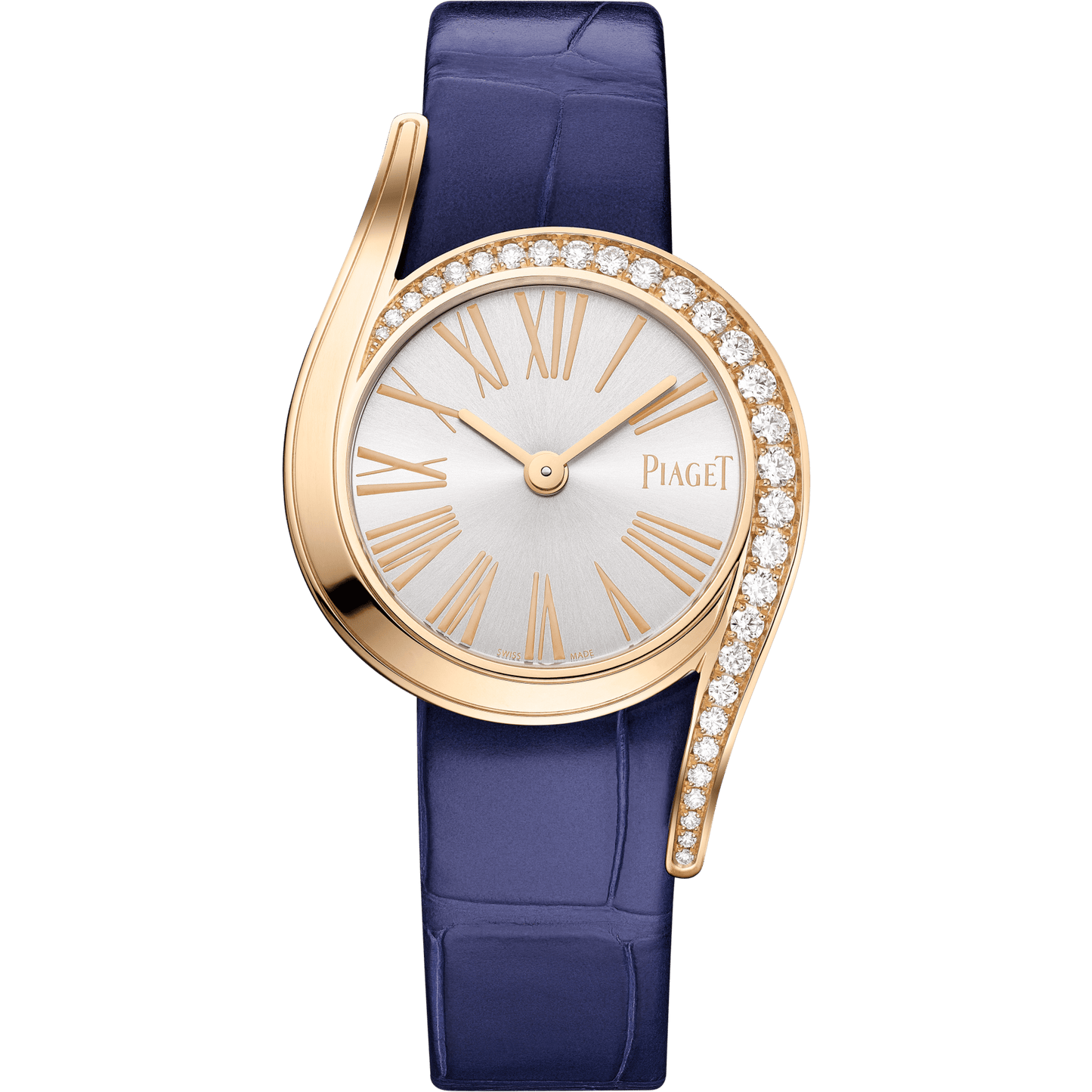 Piaget Limelight Gala watch 26 mm Silver Dial with Diamonds 18k Rose Gold   Strap G0A47151
