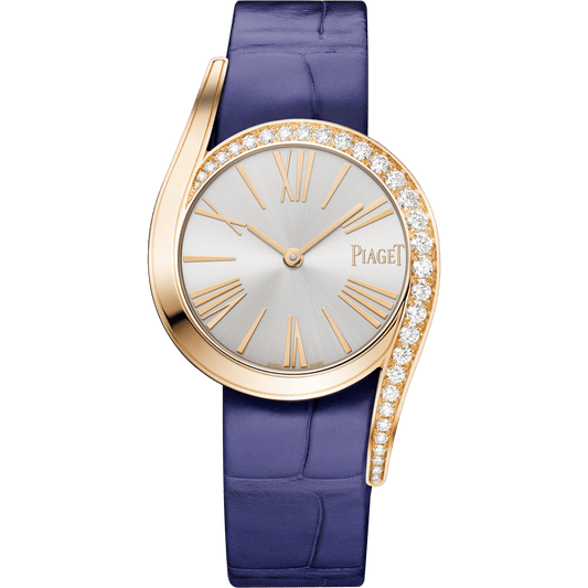 Piaget Limelight Gala watch 32 mm Silver Dial with Diamonds 18k Rose Gold   Strap G0A47161