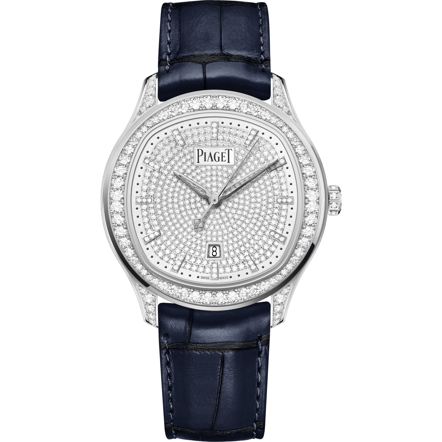 Piaget Piaget Polo Date watch 36 mm Diamond Paved Dial 18K White Gold   Strap G0A46024