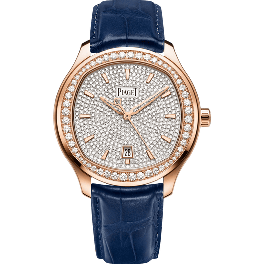 Piaget Piaget Polo Date watch 42 mm Diamond Paved Dial 18k Rose Gold   Strap G0A44011