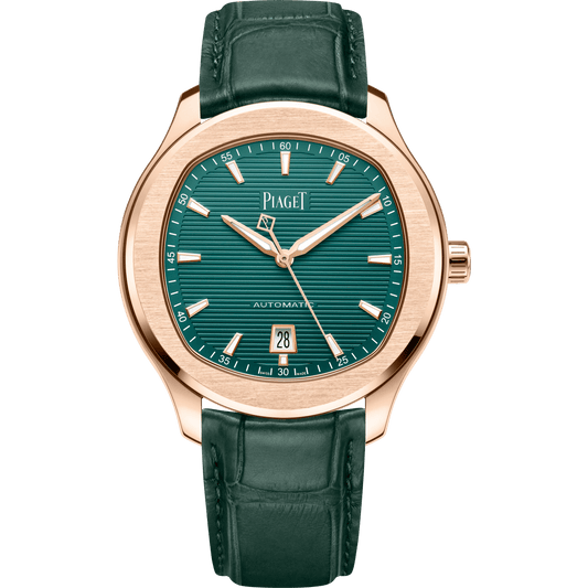 Piaget Piaget Polo Date watch 42 mm Green Dial 18k Rose Gold   Strap G0A47010