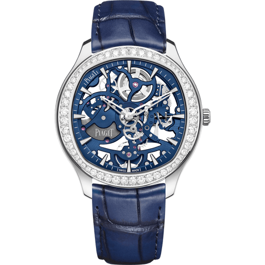 Piaget Piaget Polo Skeleton watch 42 mm Blue Dial with Diamonds 18K White Gold   Strap G0A46010
