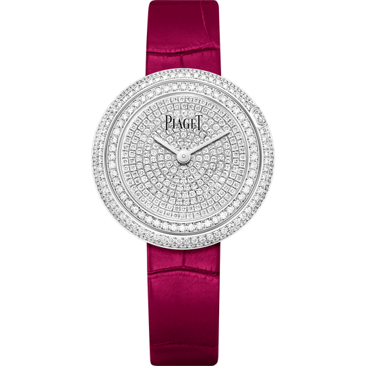 Piaget Possession watch 34 mm Diamond Paved Dial 18K White Gold   Strap G0A44299