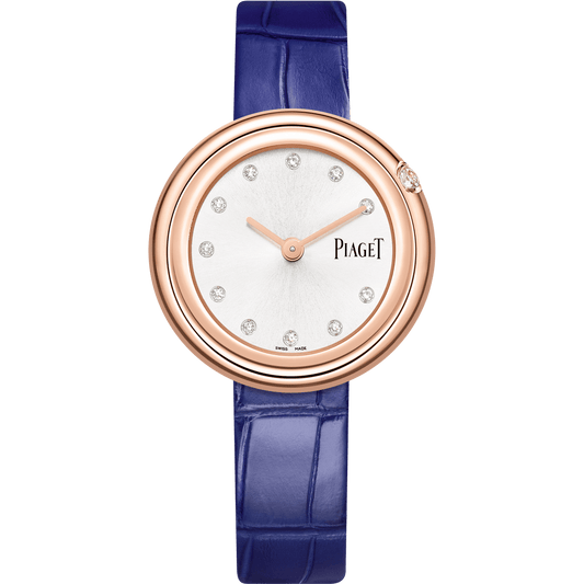 Piaget Possession watch 34 mm Silver Dial with Diamonds 18k Rose Gold   Strap G0A44091