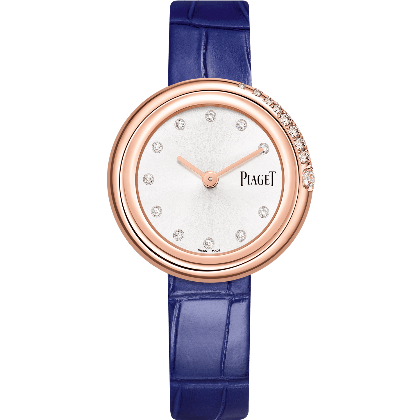 Piaget Possession watch 34 mm Silver Dial with Diamonds 18k Rose Gold   Strap G0A45072