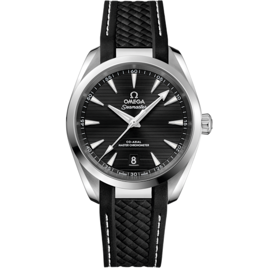Seamaster Aqua Terra 150M 38 mm, steel on rubber strap 220.12.38.20.01.001