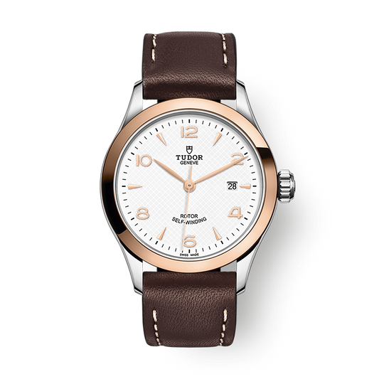 Tudor 1926 28 mm White Dial Stainless Steel Leather Strap M91351-0010