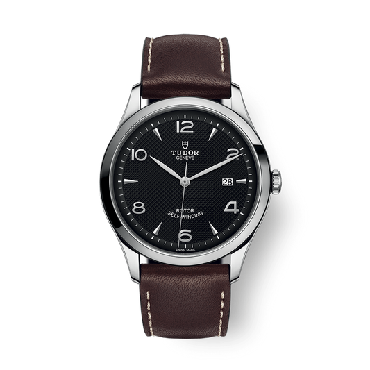 Tudor 1926 41 mm Black Dial Stainless Steel Leather Strap M91650-0008