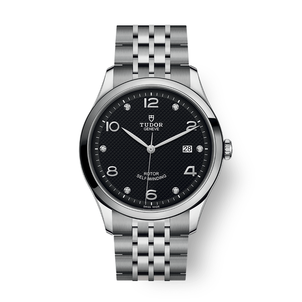 Tudor 1926 41 mm Black Dial with Diamonds Stainless Steel Bracelet M91650-0004