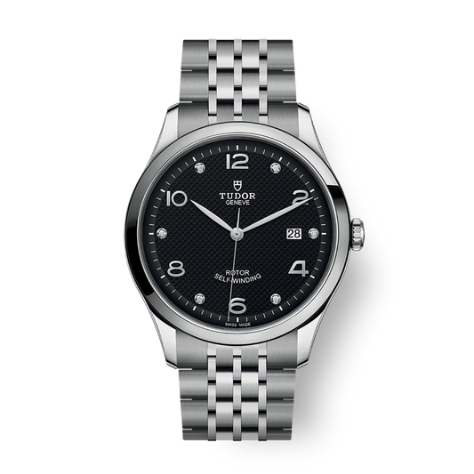 Tudor 1926 41 mm Black Dial with Diamonds Stainless Steel Bracelet M91650-0004