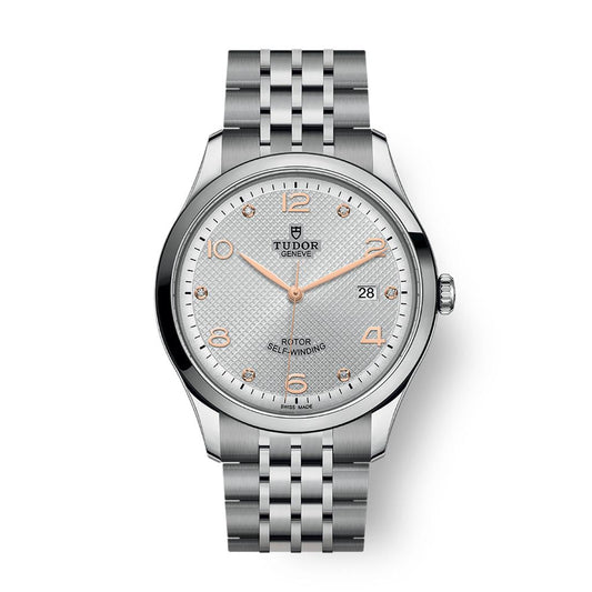 Tudor 1926 41 mm Silver Dial with Diamonds Stainless Steel Bracelet M91650-0003