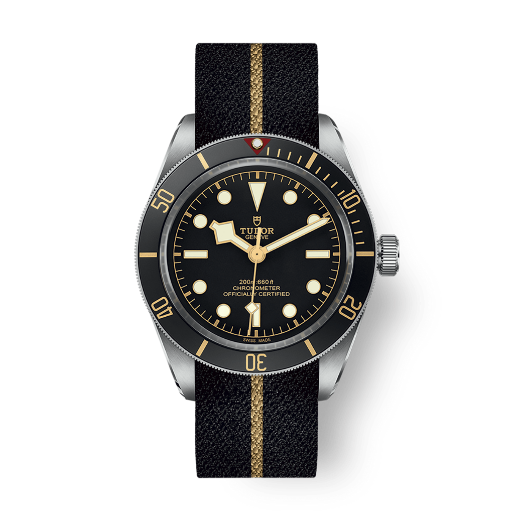 Tudor Black Bay 58 39 mm Black Dial Stainless Steel Fabric Strap M79030N-0003