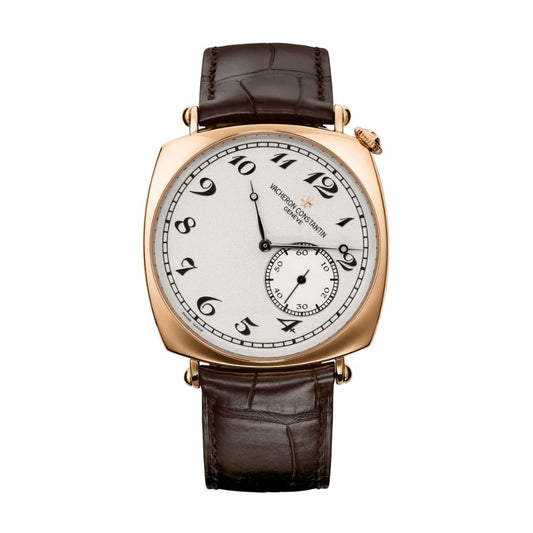 Vacheron Constantin Historiques American 1921 40x40 mm Silver Dial 18K Pink Gold   Leather Strap 82035/000R-9359