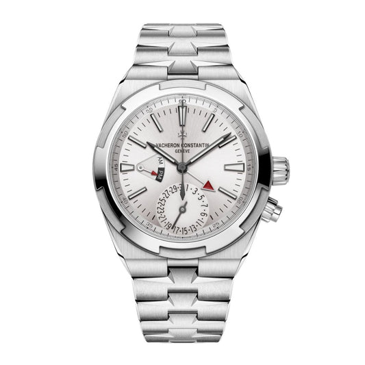 Vacheron Constantin Overseas dual time 41 mm Silver Dial Stainless Steel Bracelet 7920V/210A-B333