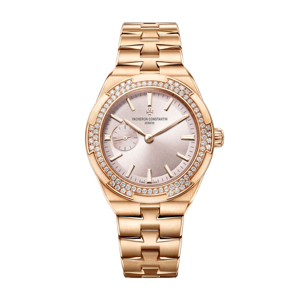 Vacheron Constantin Overseas self-winding 37 mm Pink Dial with Diamonds 18K Pink Gold Bracelet 2305V/100R-B077