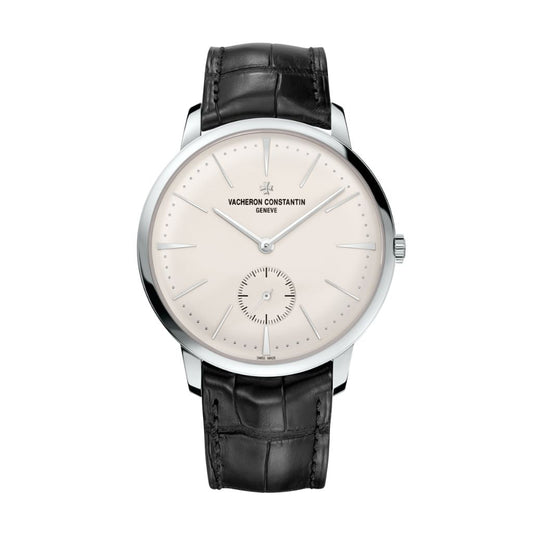 Vacheron Constantin Patrimony manual-winding 42 mm Silver Dial White Gold   Leather Strap 1110U/000G-B086