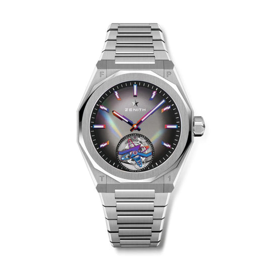 Zenith DEFY SKYLINE TOURBILLON FELIPE PANTONE EDITION 41 mm Grey Dial Stainless Steel Bracelet 03.9301.3630/49.I001