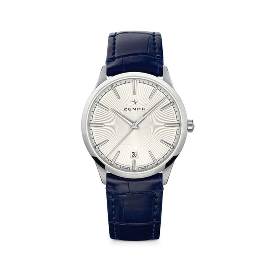 Zenith ELITE CLASSIC 40.5 mm Silver Dial Stainless Steel   Leather Strap 03.3100.670/01.C922