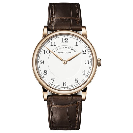 A. Lange & Sohne 1815 Thin Honeygold “Homage To F. A. Lange” 38 mm White Dial 18K Honey Gold   Leather Strap 239.050 / LSLS2396AA