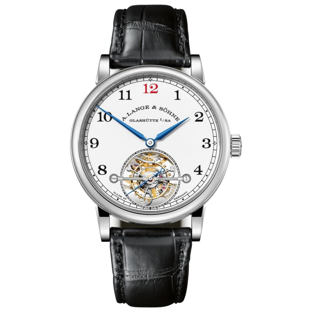 A. Lange & Sohne 1815 Tourbillon 39.5 mm White Dial Platinum   Leather Strap 730.079F / LSLS7302AH