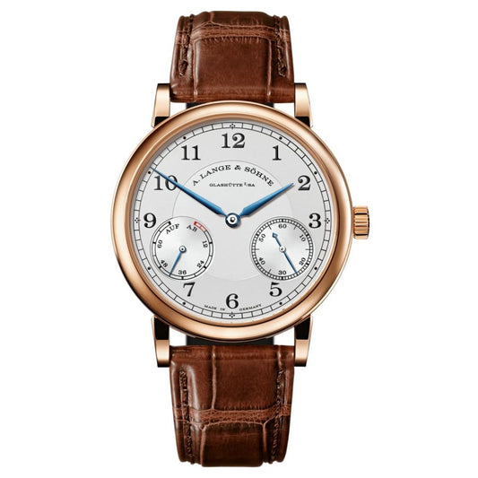 A. Lange & Sohne 1815 UP/DOWN 39 mm Silver Dial 18K Pink Gold   Leather Strap 234.032 / LSLS2344AD