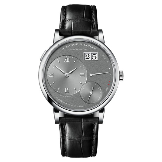 A. Lange & Sohne GRAND LANGE 1 41 mm Grey Dial 18k White Gold   Leather Strap 137.038 / LSLS1373AG