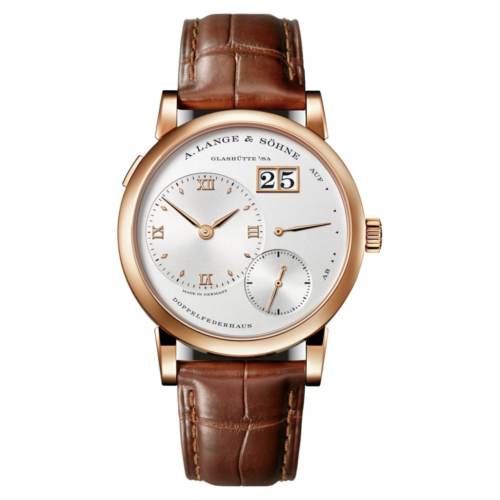 A. Lange & Sohne LANGE 1 38.5 mm Silver Dial 18K Pink Gold   Leather Strap 191.032 / LSLS1914AD