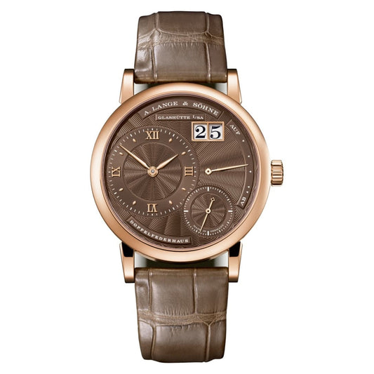 A. Lange & Sohne LITTLE LANGE 1 36.8 mm Brown Dial 18K Pink Gold   Leather Strap 181.037 / LSLS1814AA