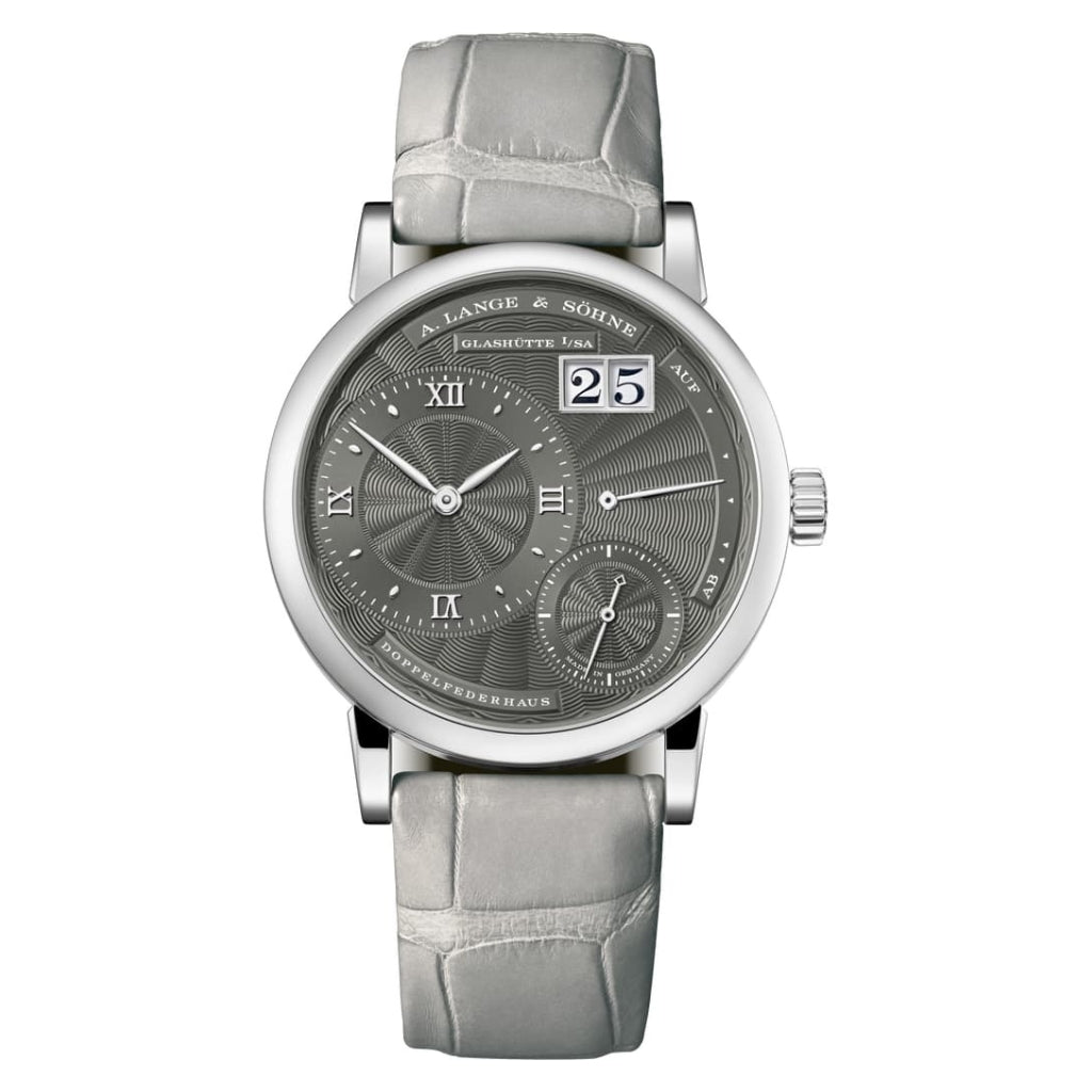 A. Lange & Sohne LITTLE LANGE 1 36.8 mm Grey Dial 18K White Gold   Leather Strap 181.038 / LSLS1813AA